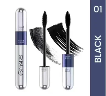 MARS 2in1 Volumizing and Lengthening Long Lasting MARS Mascara 15 ml (Black)