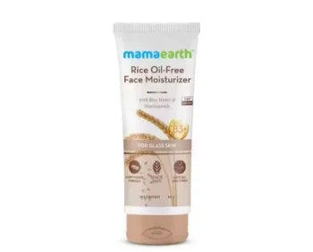 Mamaearth Rice Oil-Free Face Moisturizer , for Oily Skin, With Rice Water & Niacinamide for Glass Skin - 80 g