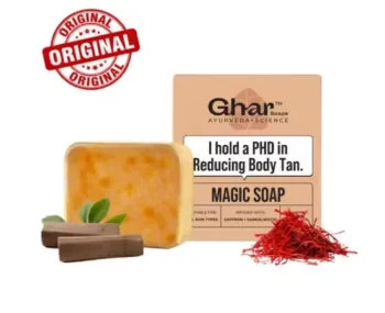 Ghar Soaps Magic Soap | With Saffron And Sandalwood | Tan-Reducing Soap For All Skin Types (100 gm)