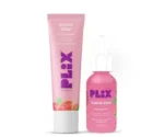 PLIX - Guava Glow Regime with 10% Vitamin C Face Mini Serum (10ml) & Juicy Mini Cleanser | For Dark Spot Corrections and Brighter Complexion